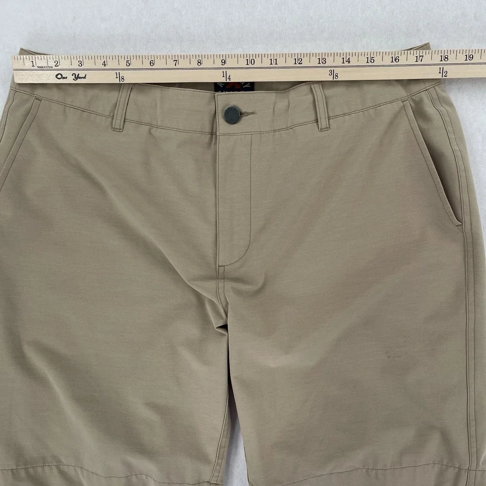 Faherty All Day Shorts Mens 35 Beige Drawstring 8